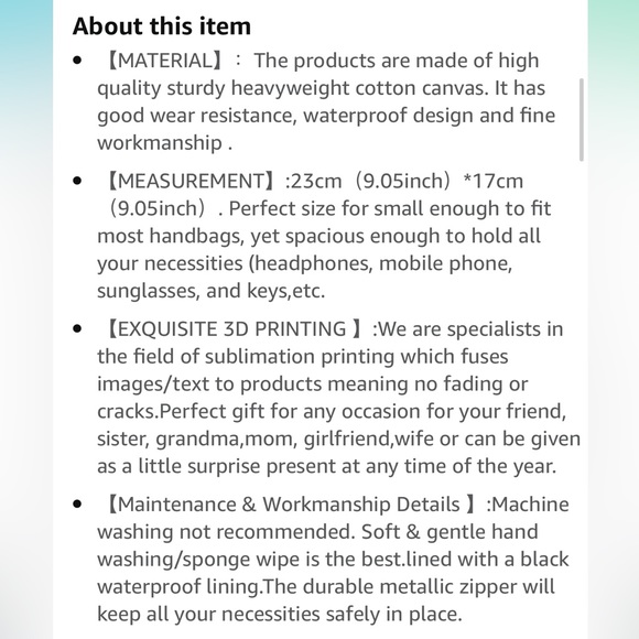 “Will you be my flower girl?” Cosmetic Bag - Picture 4 of 4